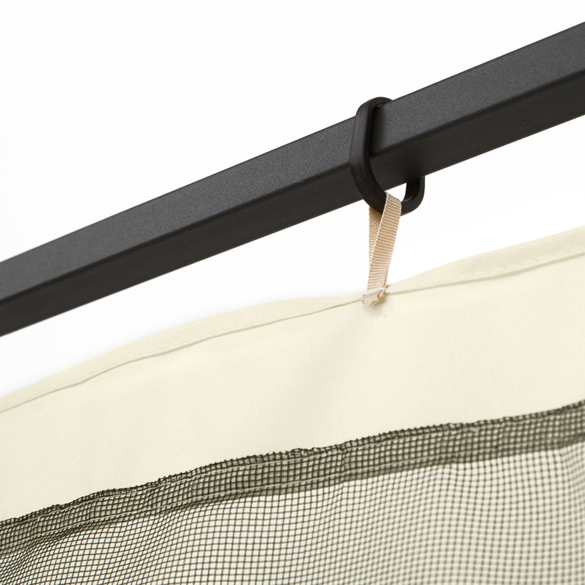 Outsunny Universal Replacement Gazebo Mesh Netting, 4 Zipped Side Walls – Fits 3 x 3m Gazebos, 302 x 207cm