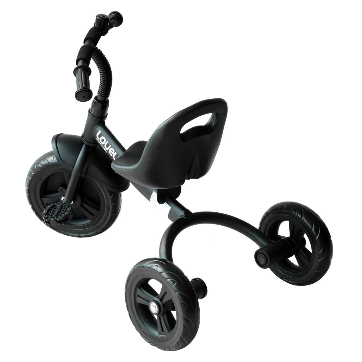 HOMCOM Kids Tricycle with 3 Wheels, Metal Frame & Adjustable Seat – Toddler Ride-On Trike for 18+ Months, Black