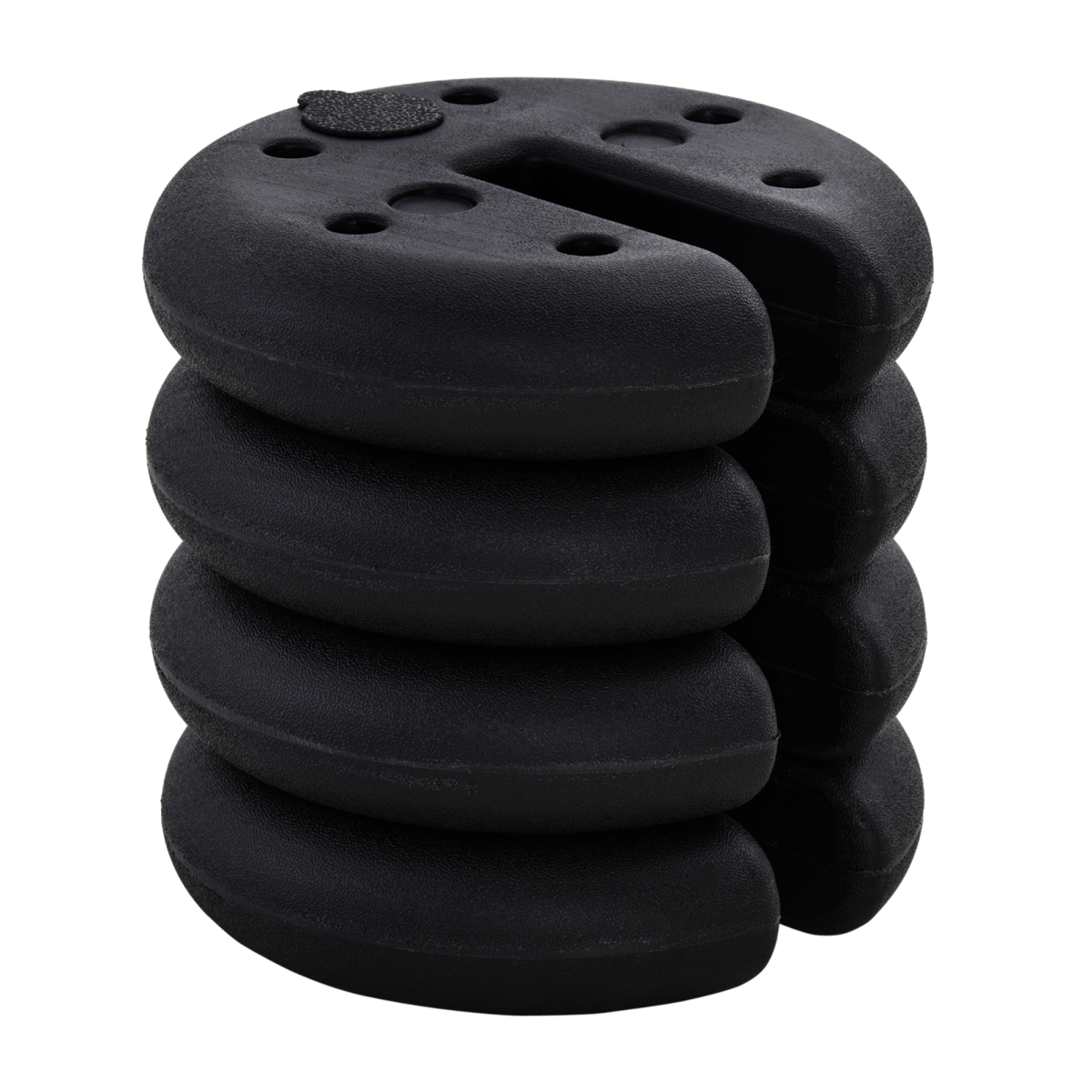 Outsunny Set of 4 Sand-Fillable Gazebo Weights, 4kg Each – Durable Plastic Canopy & Tent Anchors