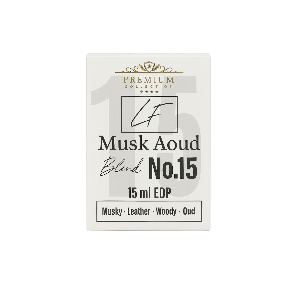 Livfragrance Blend No.15 Musk Aoud Eau de Parfum Oil-Based Musk, Oud & Rose Travel Fragrance 15ml – Musky, Oud Fragrance, Unisex