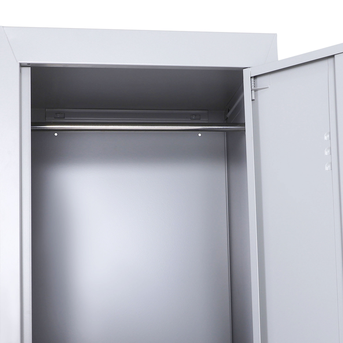 Vinsetto 1.8m Lockable Steel Locker Cabinet with 2 Compartments and Shelves – Office, Gym and Garage Storage