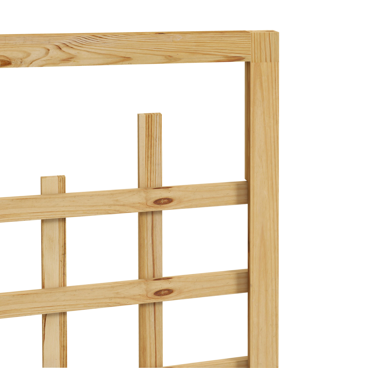 Outsunny Wooden Trellis Planter Raised Bed with Wheels & Liner, 54L – Climbing Plants, Natural Wood