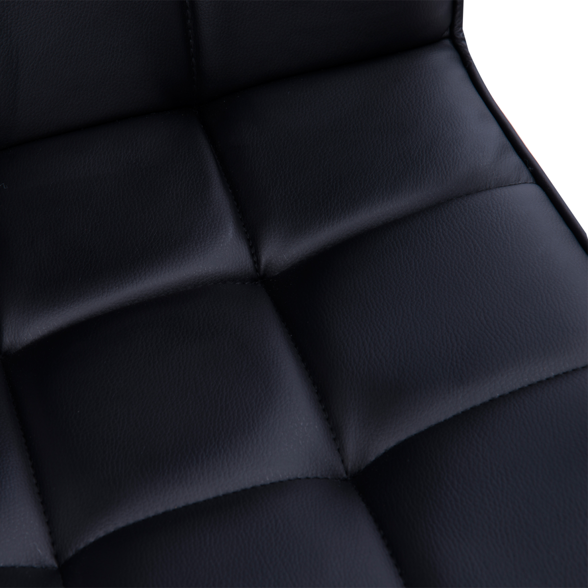 Vinsetto Mid Back PU Leather Home Office Chair with Armrests, Swivel Wheels and Adjustable Height, Black