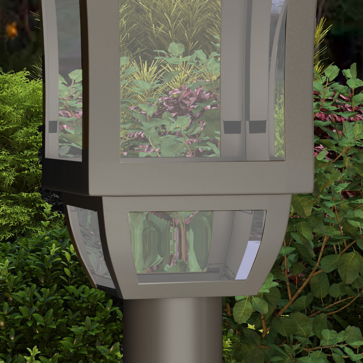 Outsunny 1.3m LED Garden Lamp Post, IP44