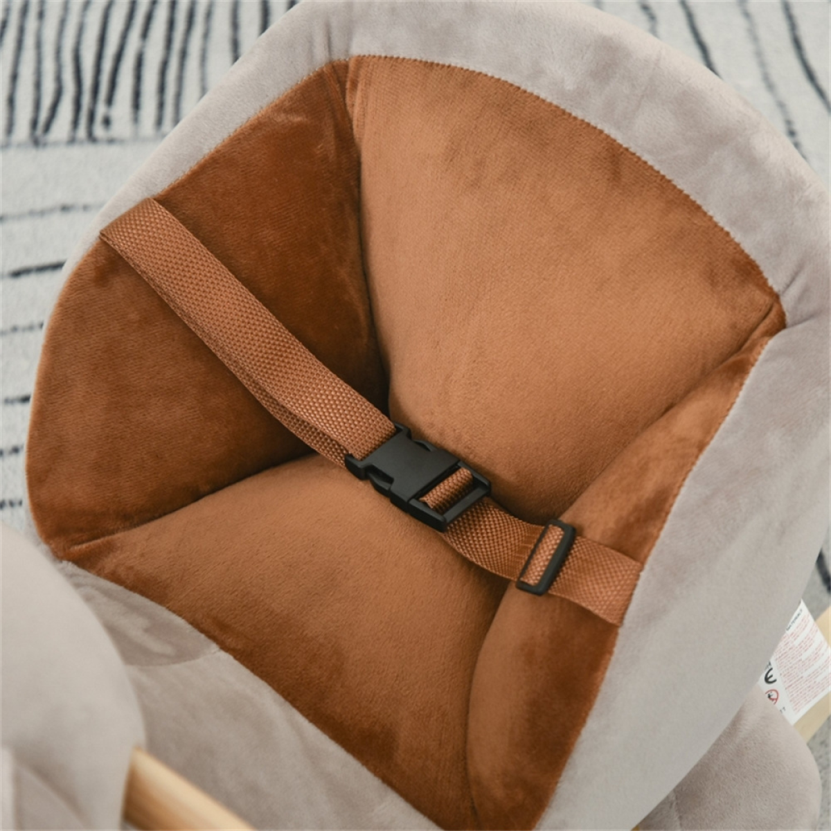 Baby Rocking Bear Ride-On with Press-Ear Sounds – Gentle Rocking Toy for Little Ones, Brown