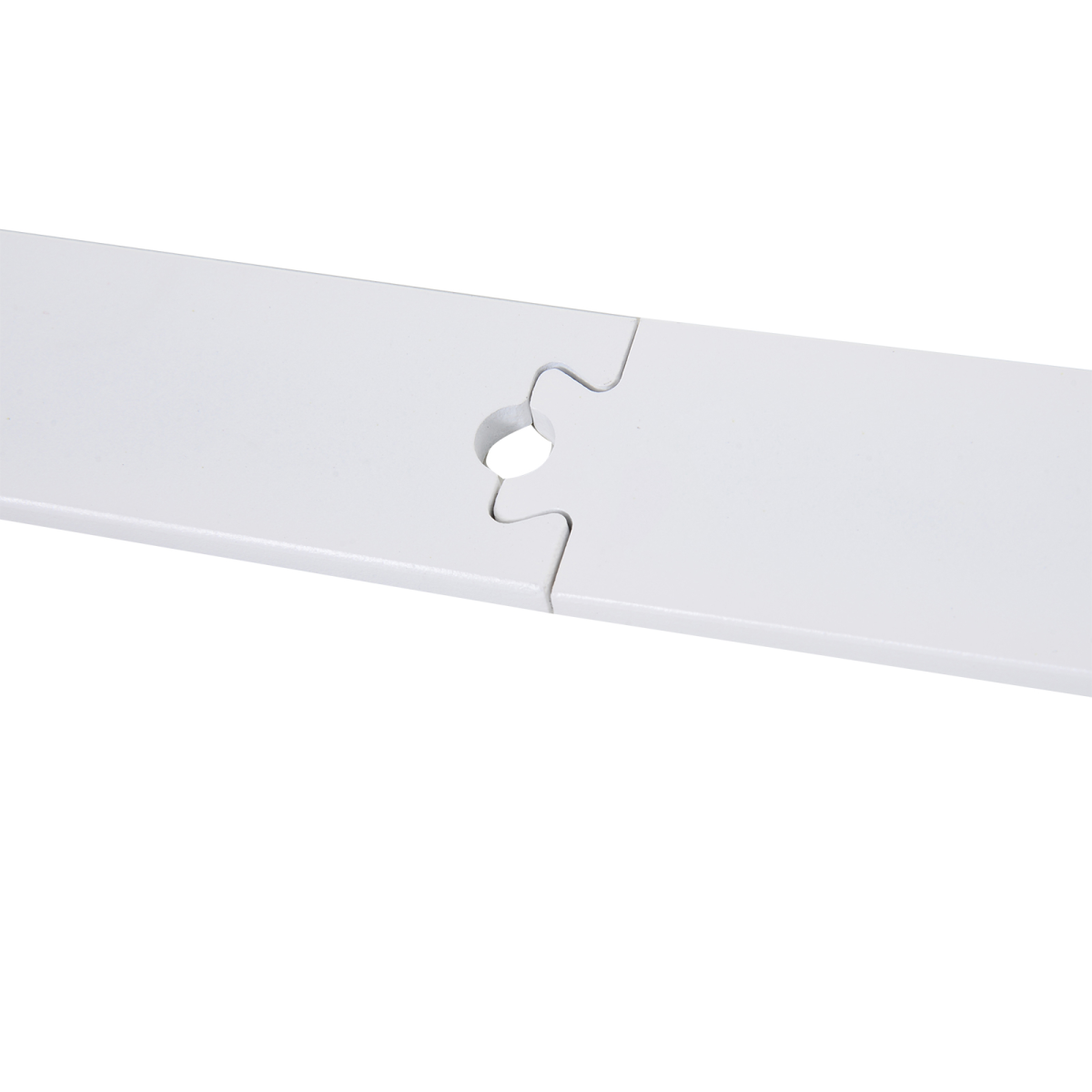 HOMCOM 6ft Modern Carbon Steel Sliding Barn Door Track Kit – Space-Saving Door Hardware, White