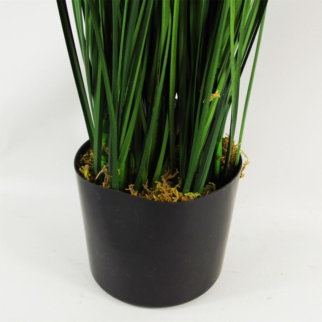 130cm Artificial Extra Large Grass Plant with Copper Metal Planter