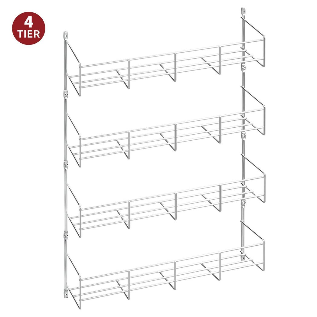 Vinsani 4 Tier Herb and Spice Rack – Neat Kitchen Storage Organiser for Herbs and Spices