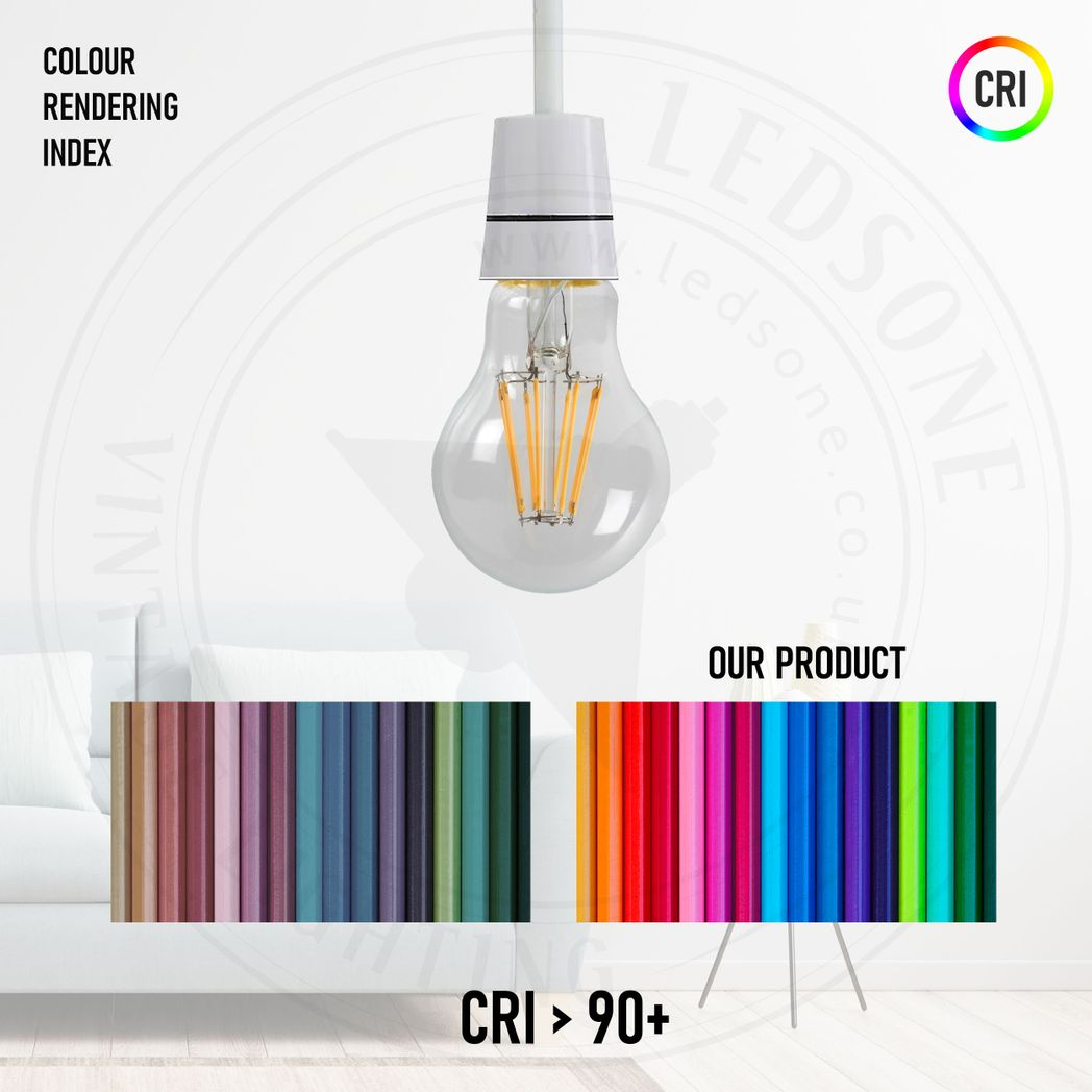2 Pack A60 B22 Bayonet LED Filament Bulbs, 4W 450 Lumens – Dimmable Retro Glass Bulbs, Cool White 6000K