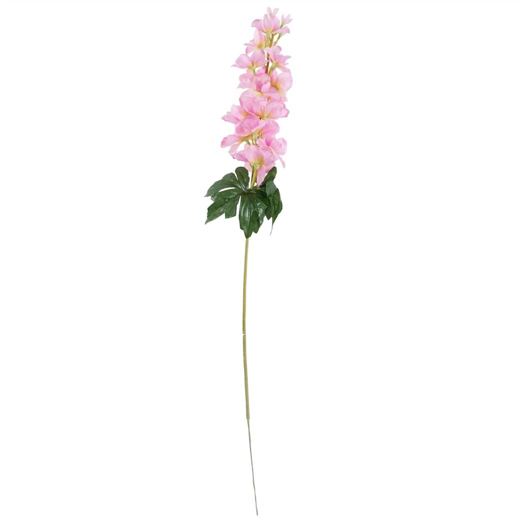 Pack of 6 Artificial Pink Delphinium Stems, 75cm with Silk Petals – Home Floral Decor