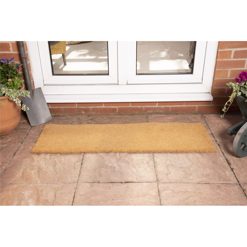 Astley Plain Coir Doormat, 40 x 120cm