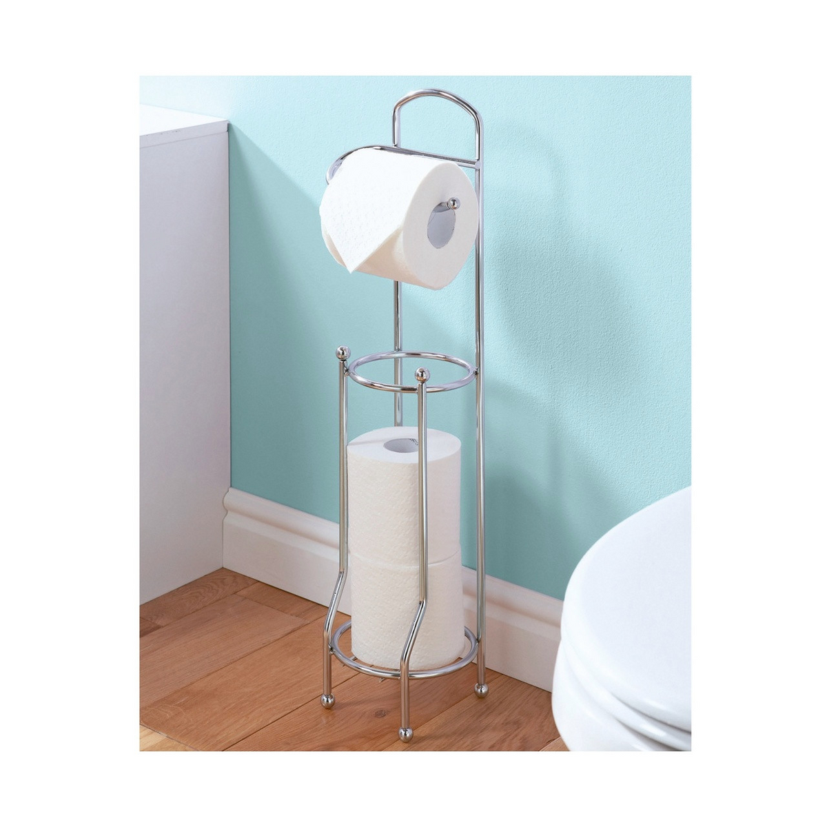 Avilo Toilet Paper Holder and Storage – Keep Loo Rolls Organised and Within Easy Reach