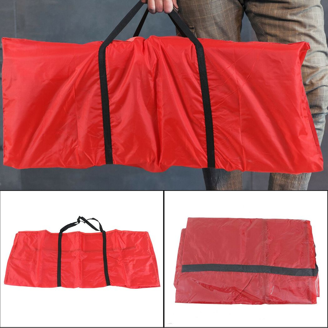 Christmas Tree Storage Bag with Zip, Carry Handles & Foldable Design – Dust Protection for Artificial Trees, Red