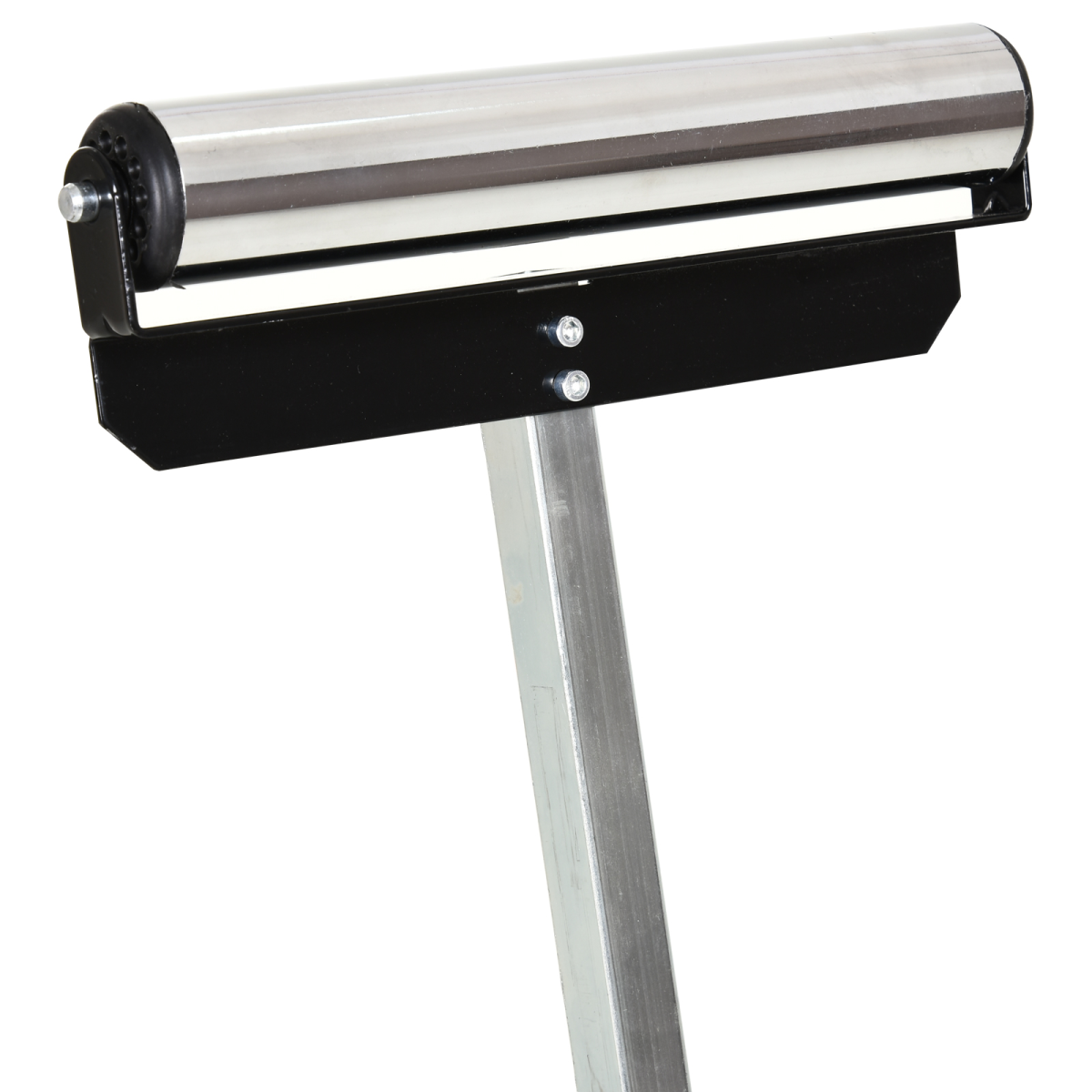 HOMCOM Adjustable Woodworking Roller Stand 68–110cm – Foldable Metal Work Support with Ball Bearing Roller