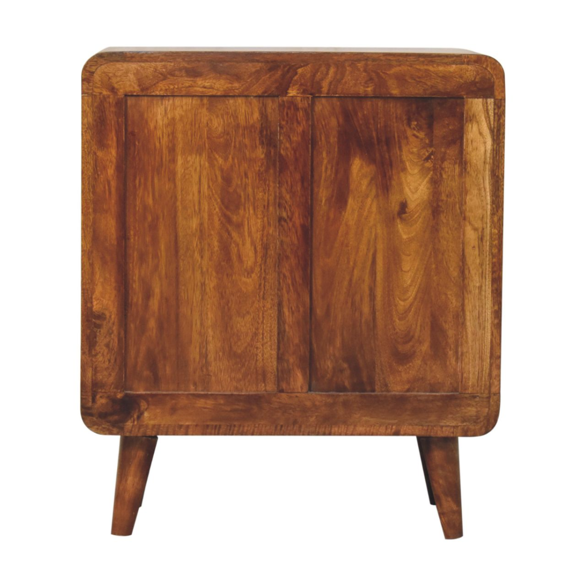 Artisan Furniture Mini Classic Chestnut Cabinet – Solid Mango Wood, 2 Doors & 2 Internal Shelves, Brown