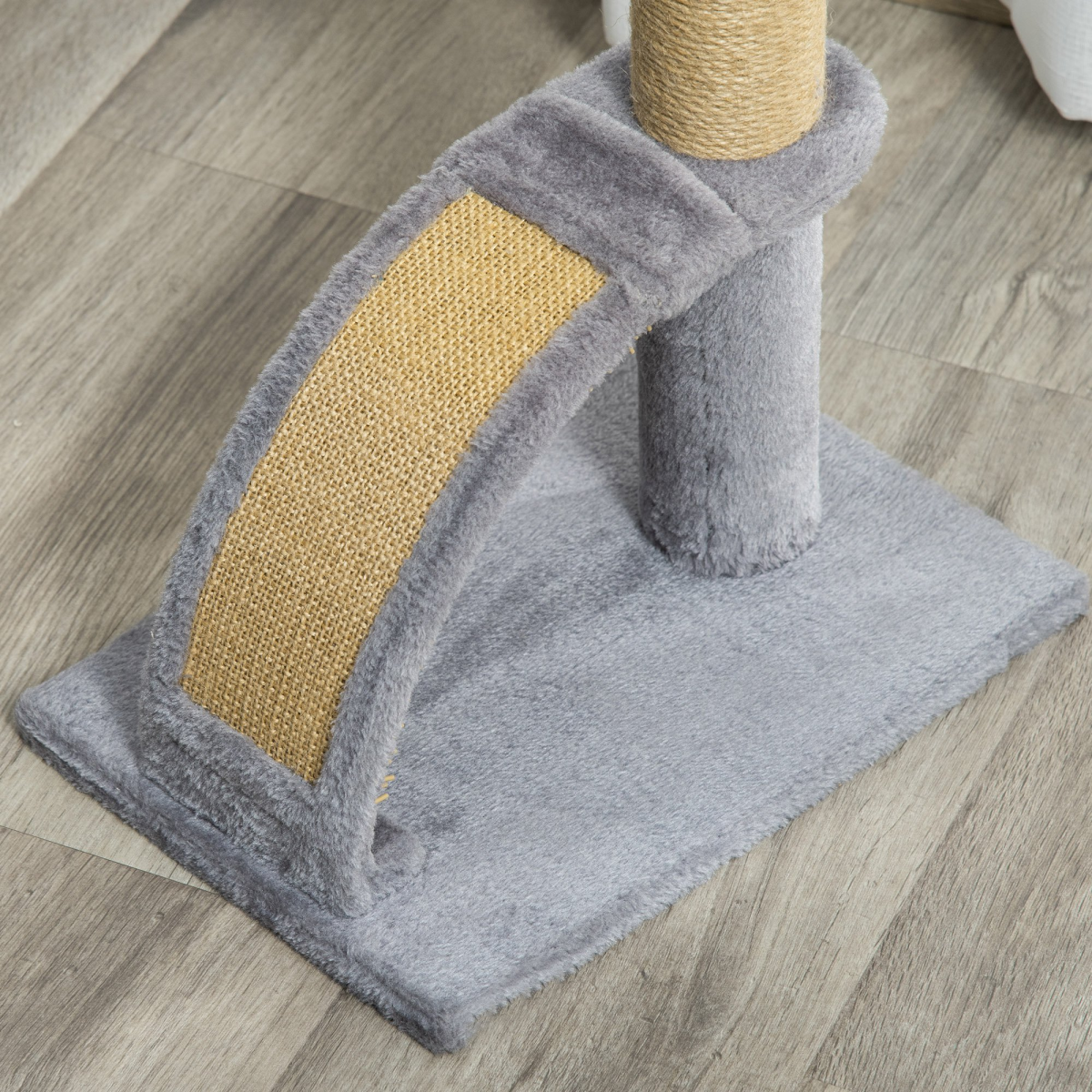 Pawhut Cat Tree Climbing Activity Centre with Jute Scratching Board & Hanging Ball – Cat Play Tower