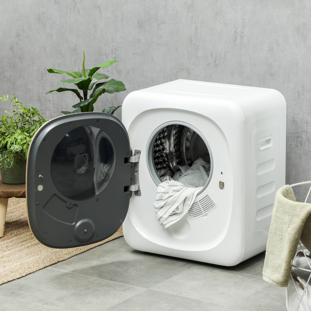 HOMCOM 4kg 800W Compact Vented Tumble Dryer with Deodorise Cycle & Smart Mode – Small Space Laundry Dryer