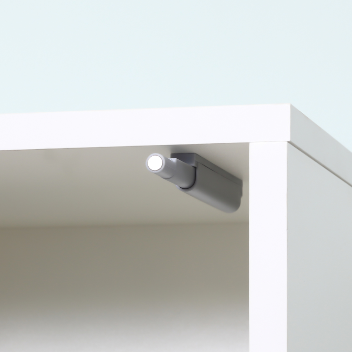 kleankin Slim Mirrored Tallboy Bathroom Cabinet with 5 Shelves – Space-Saving Storage, White