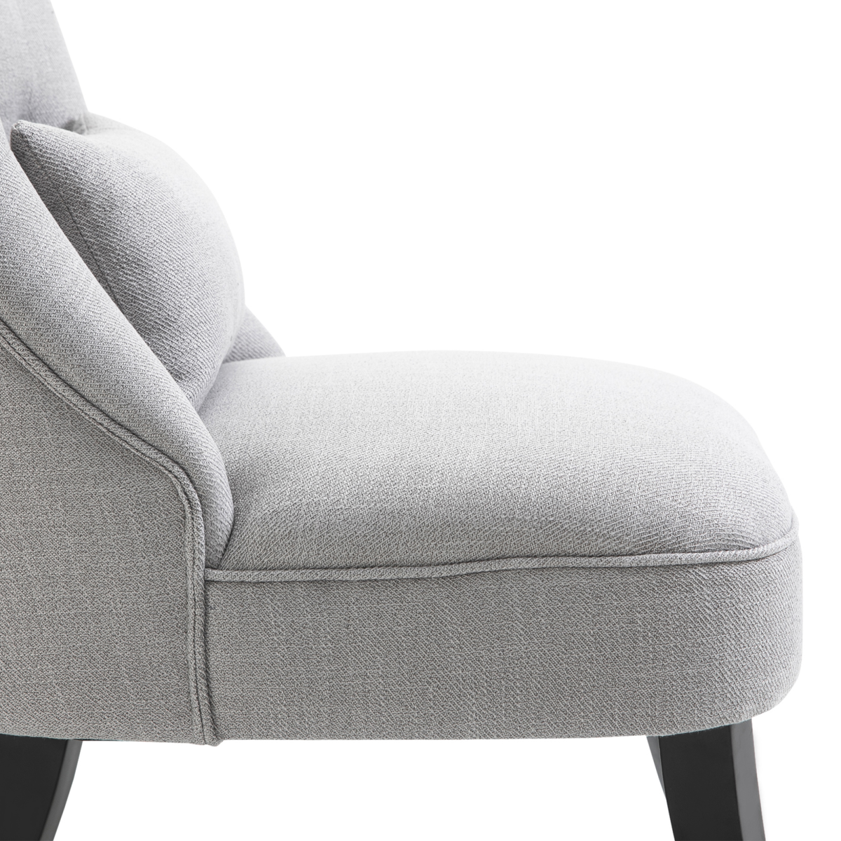 HOMCOM Retro Accent Chair dimensions diagram
