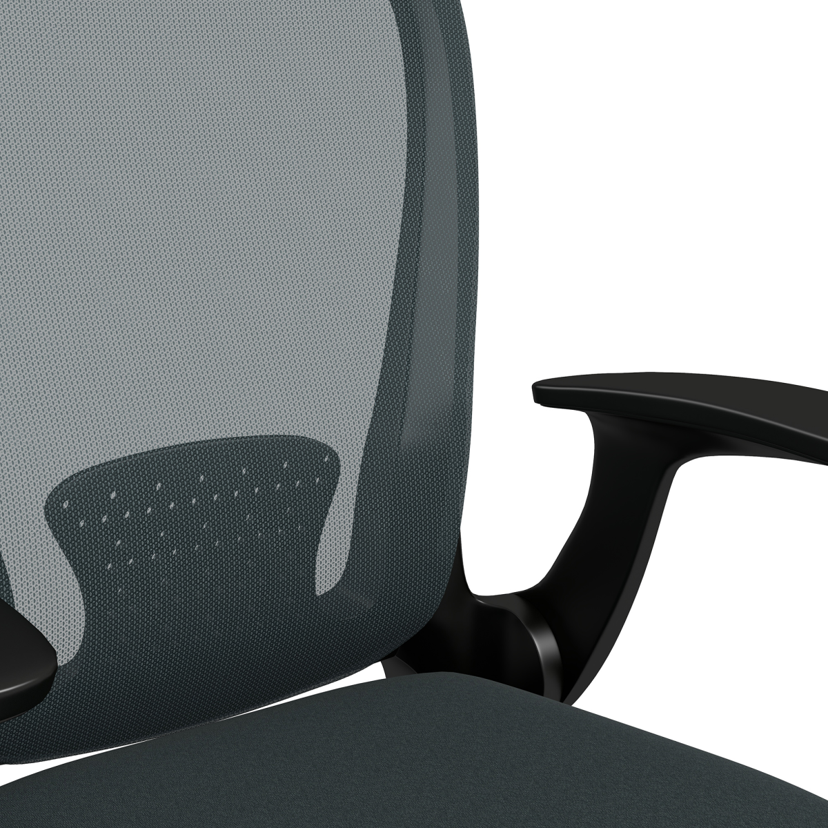 Vinsetto Mesh Office Chair with Flip-Up Arms & Tilt Function – Charcoal Grey