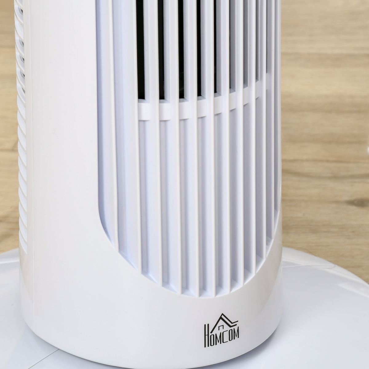 HOMCOM 30" Quiet Tower Fan with 3 Speeds & Noise-Reduction Design – Bedroom & Office Cooling, White