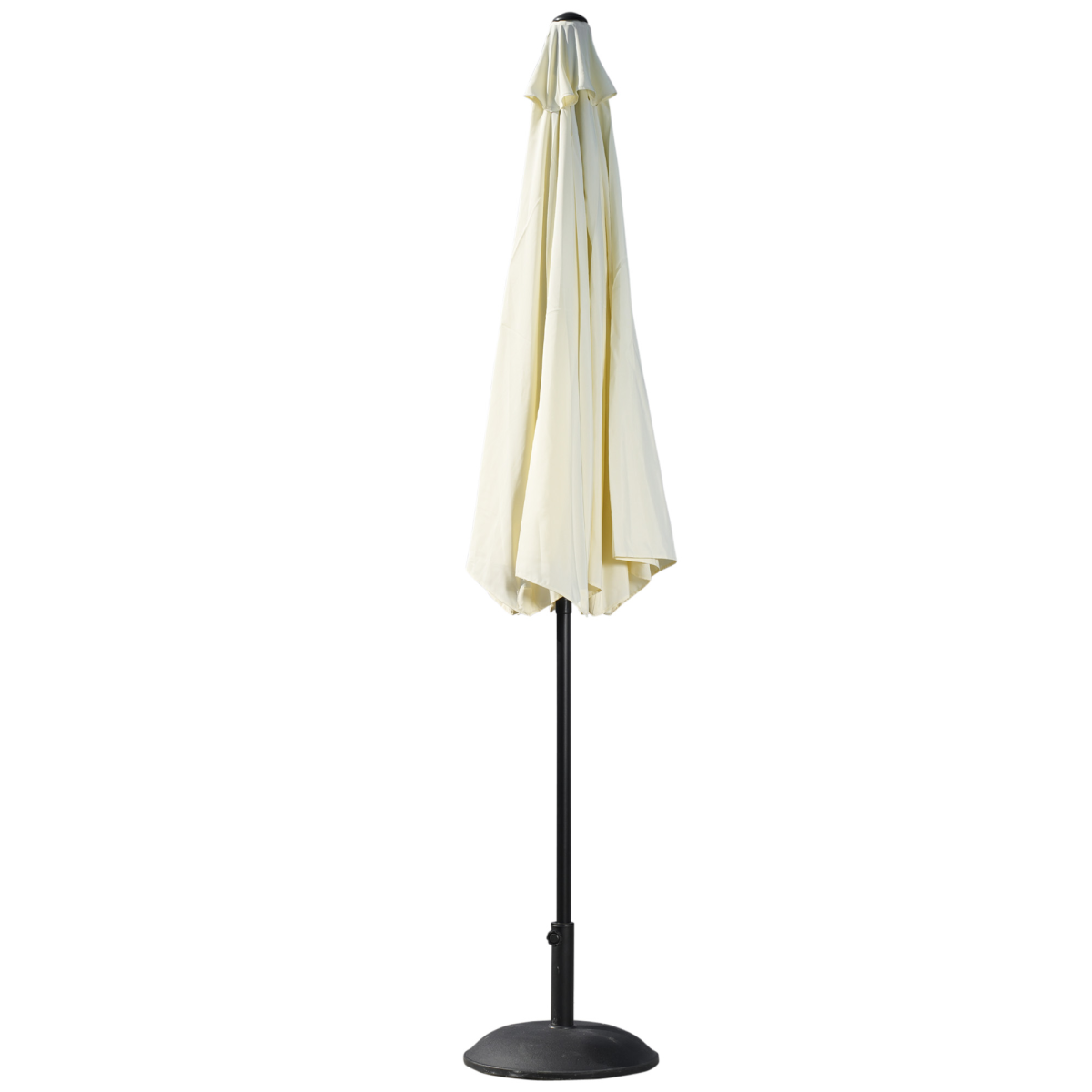 Outsunny 3m Patio Parasol with Tilt & Crank, 8 Ribs & Powder-Coated Steel Pole – Garden Sun Shade, Beige