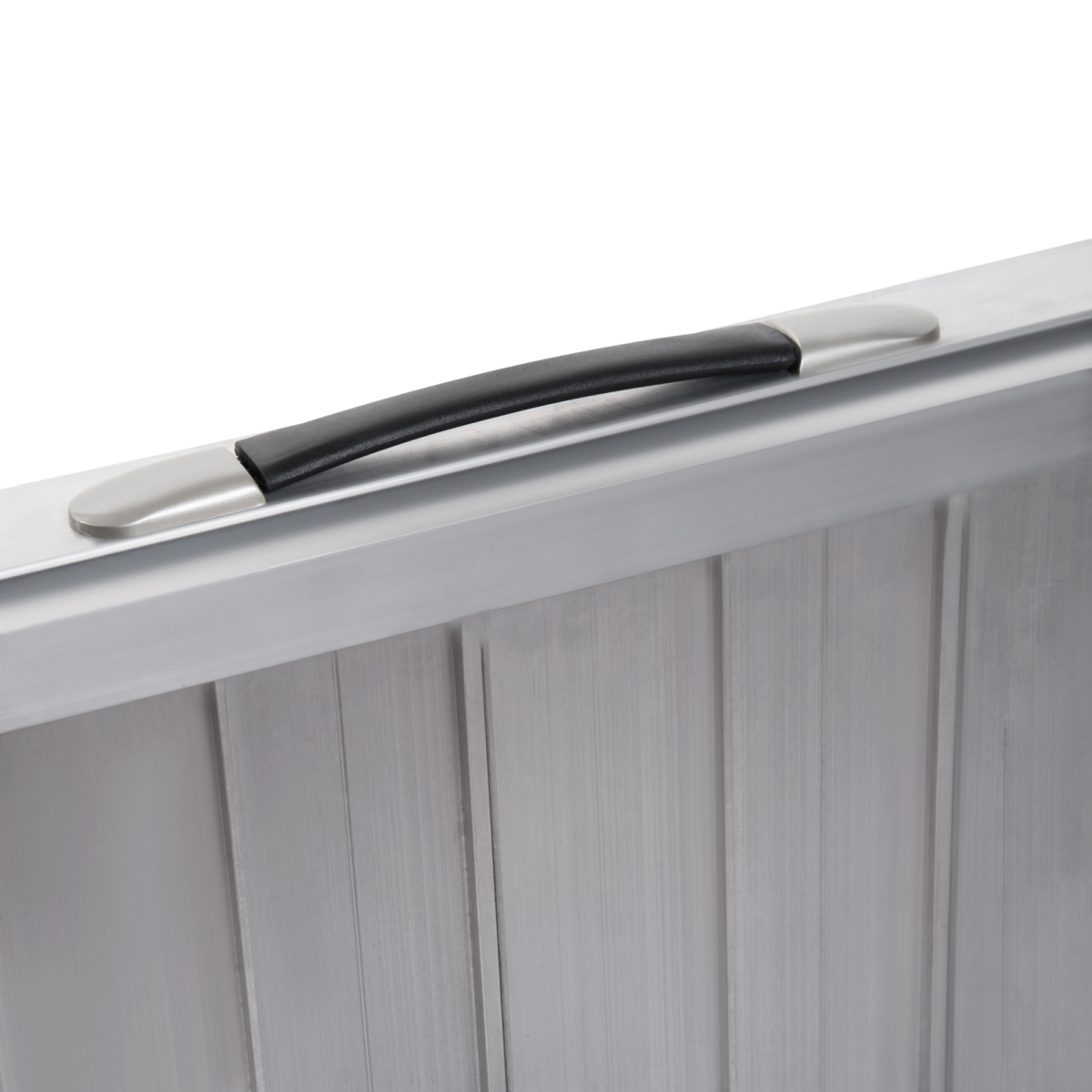 HOMCOM Portable Folding Aluminium Wheelchair Ramp with Carry Handle & Guardrails – 270kg Ramp for Steps and Kerbs