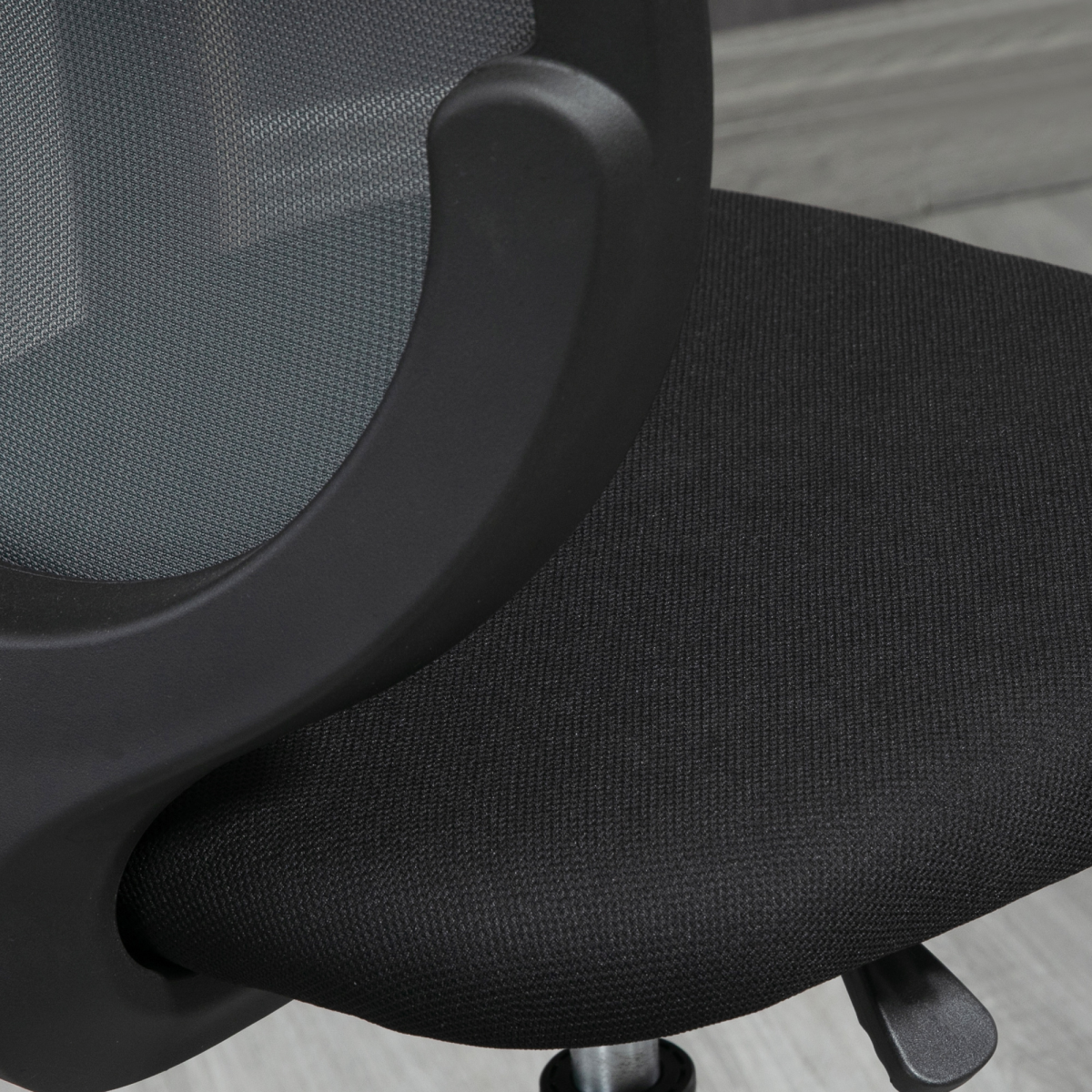 Vinsetto Tall Draughtsman Chair with Lumbar Support & Foot Ring – Grey Mesh