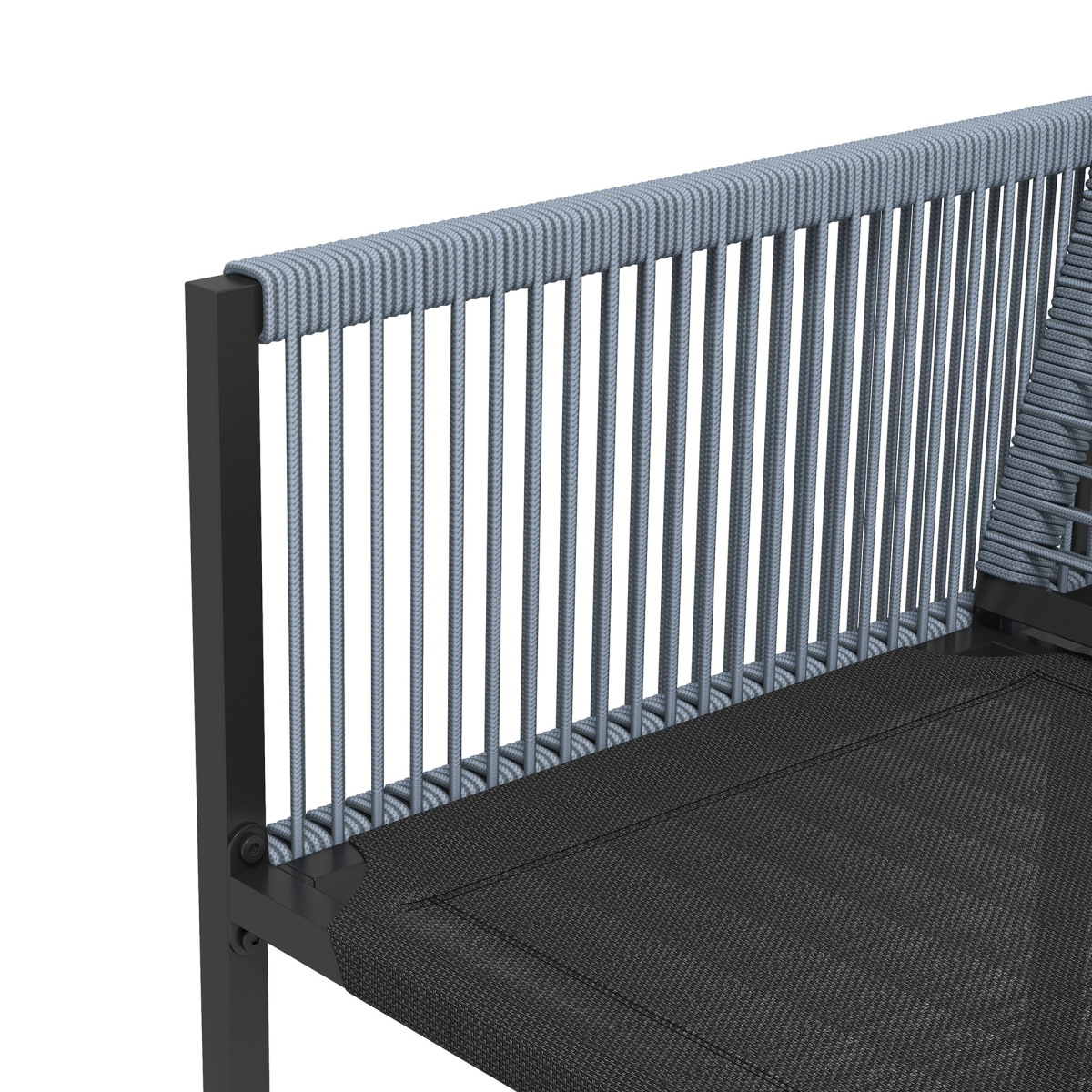 Outsunny 5-Piece Patio Dining Set with Tempered Glass Table & 4 Foldable-Back Chairs – Steel Frame Garden Furniture, Dark Grey