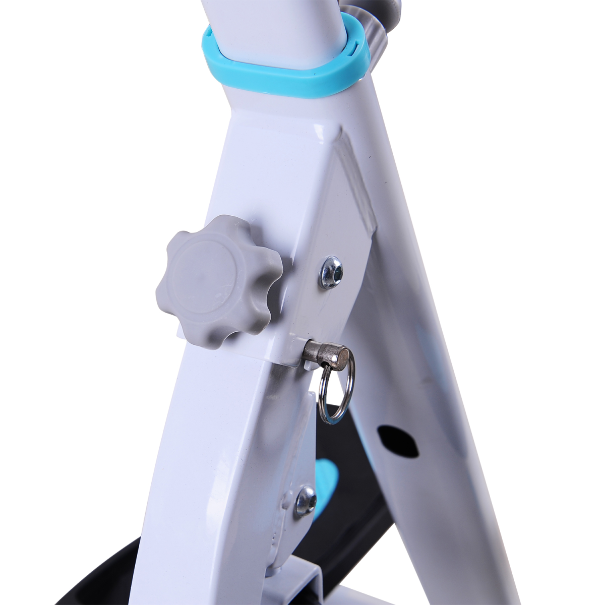 HOMCOM Foldable Stepper with Handlebar & Non-Slip Pedals – Steel Step Machine for Home Cardio Workouts