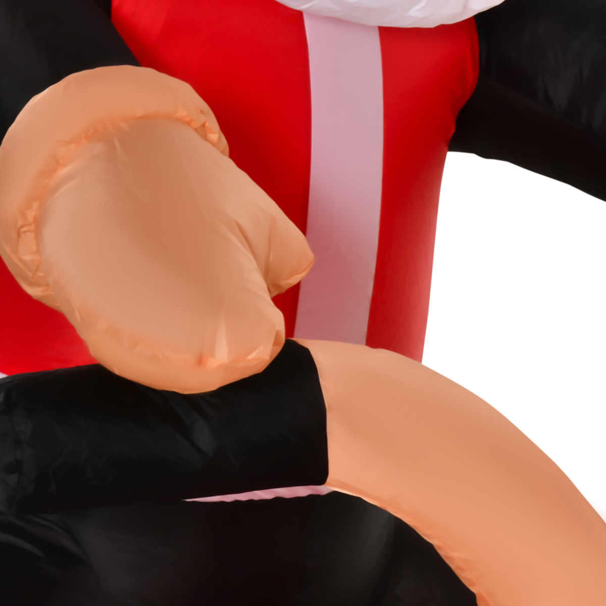 HOMCOM 5.5ft Light-Up Inflatable Santa Claus Riding a Motorbike with Gifts – IP44 Christmas Lawn Decoration