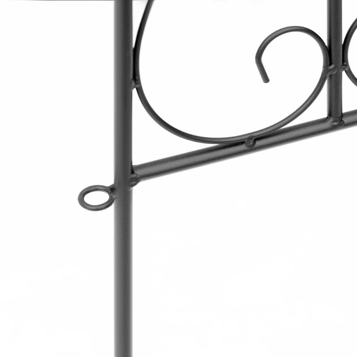 Outsunny 5-Piece Decorative Garden Fence Panels – Interlocking Metal Border Edging with Powder-Coated Finish