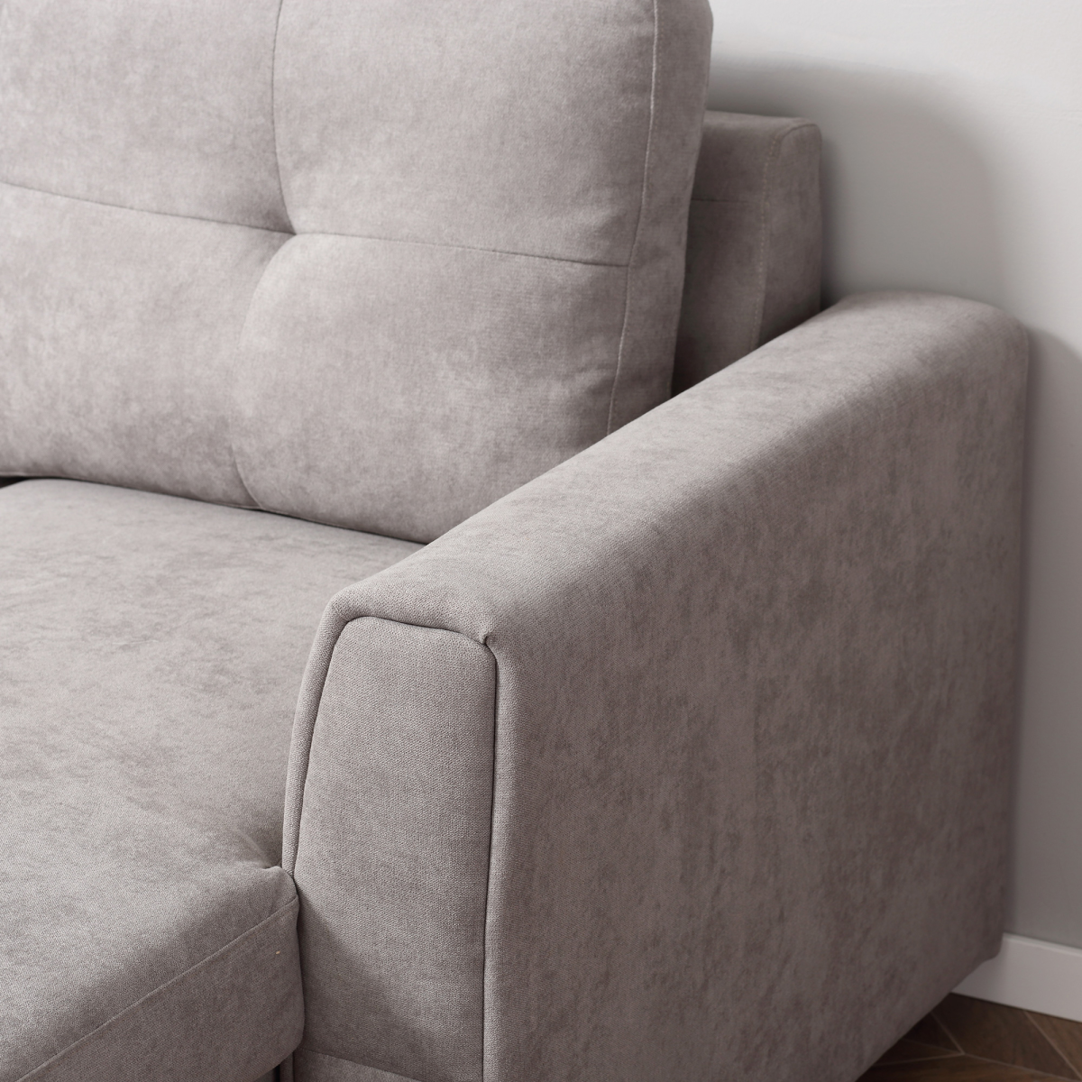 HOMCOM L-Shaped Sofa Bed dimensions diagram