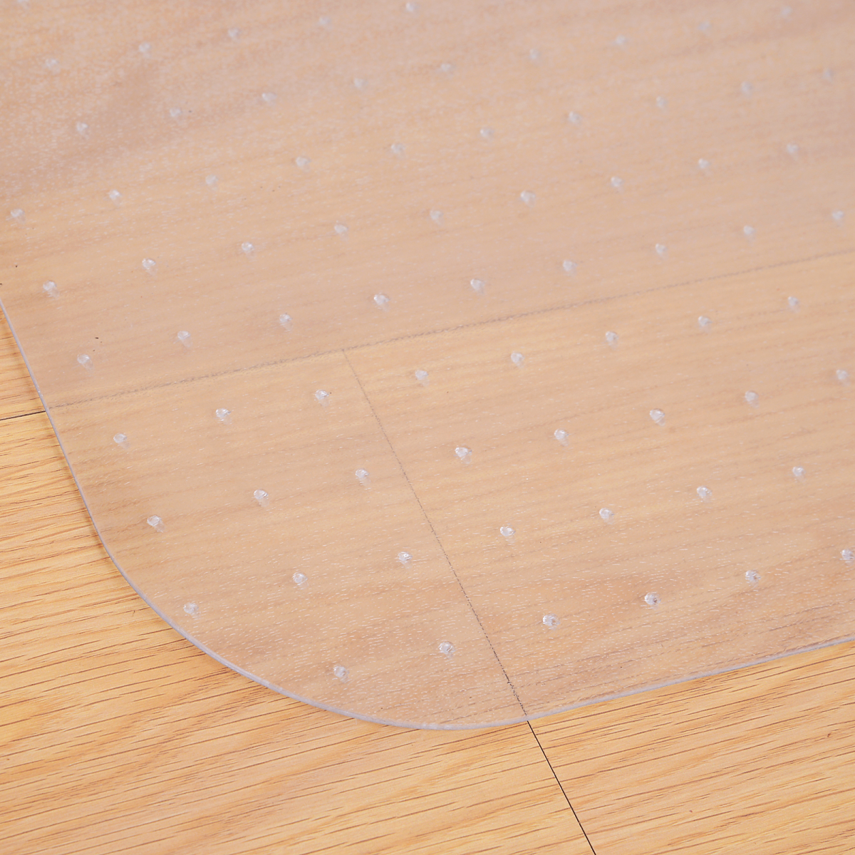 HOMCOM Frosted Office Chair Mat with Spikes and Non-Slip Surface – Carpet Protector for Home and Office