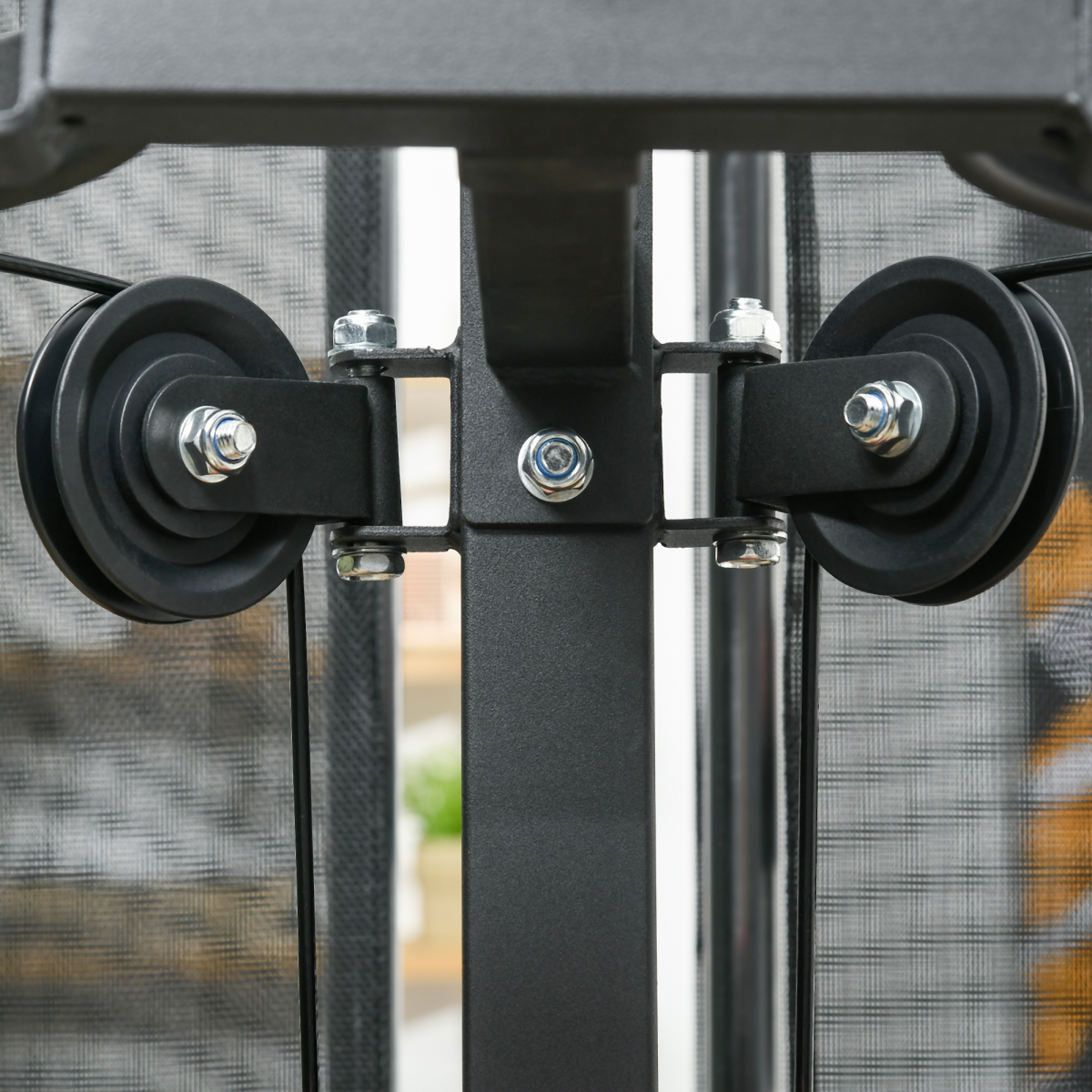 Outsunny Multi Gym Workout Station with 65kg Weight Stack, Sit Up Bench, Push Up Stand & Dip Station – Home Gym, Black