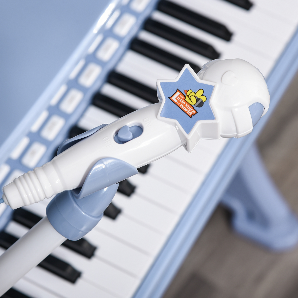 HOMCOM Kids 37-Key Keyboard Piano with Microphone & Stool – Educational Musical Toy