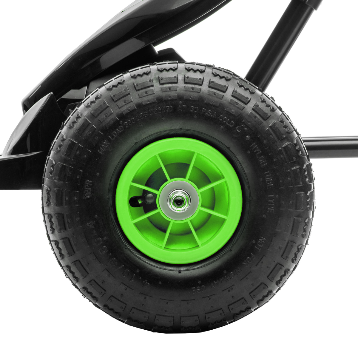 HOMCOM Children Pedal Go Kart with Adjustable Seat, Rubber Wheels and Handbrake – Ride-On for Ages 5-12, Green