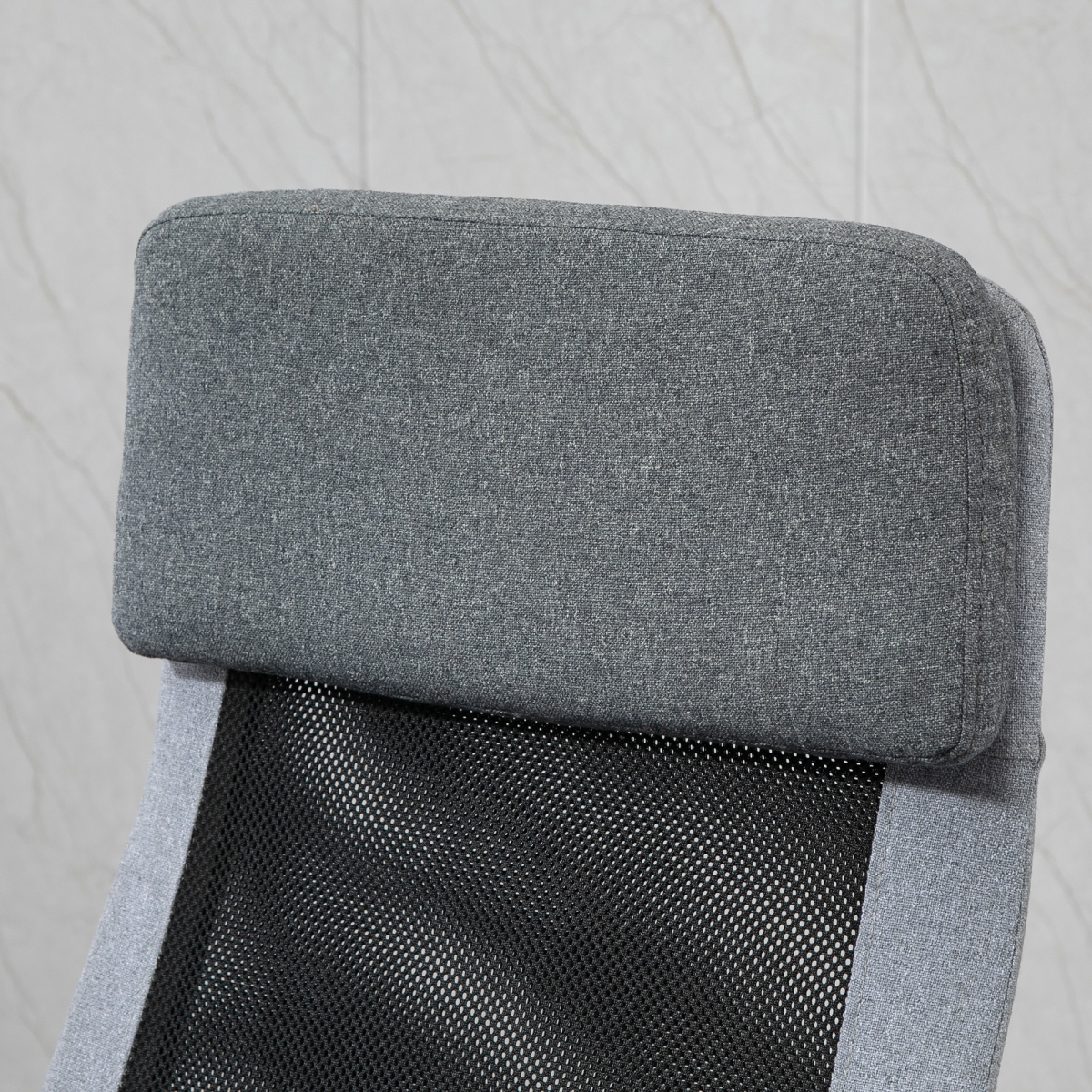 Vinsetto High Back Mesh Swivel Task Chair with Arms & Padded Seat – Nordic Style Home Office Seating, Grey