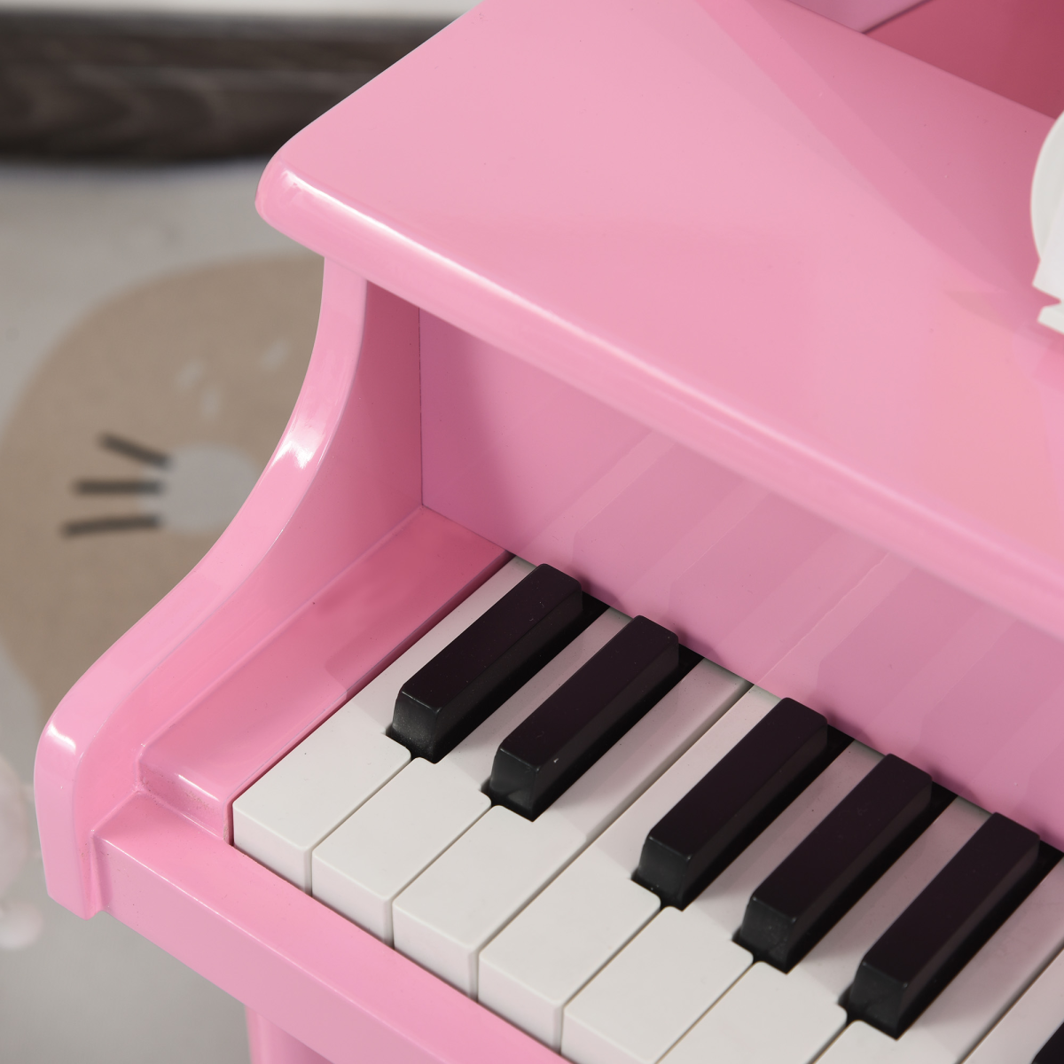 HOMCOM 30-Key Kids Mini Piano with Music Stand & Stool – Toy Keyboard Gift for Ages 3–7