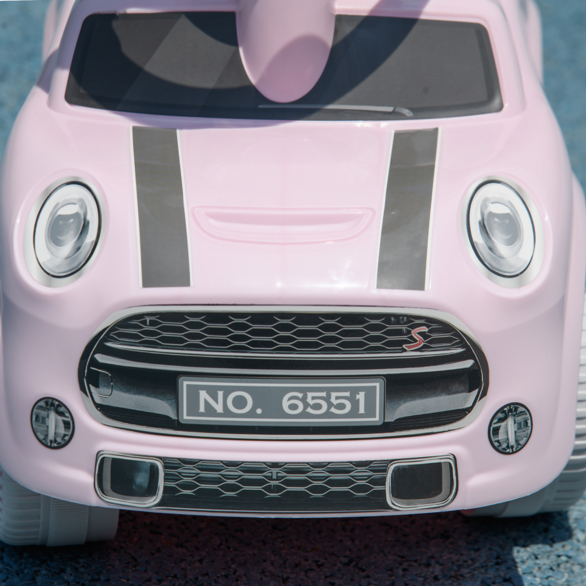 AIYAPLAY Foot-to-Floor Ride-On Car with Steering Wheel & Horn – Toddler First Ride-On, Pink