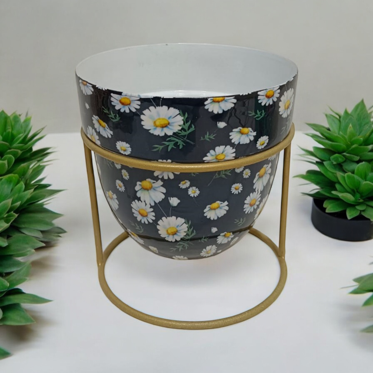 AcaciaHome 13cm Metal Plant Pot Stand