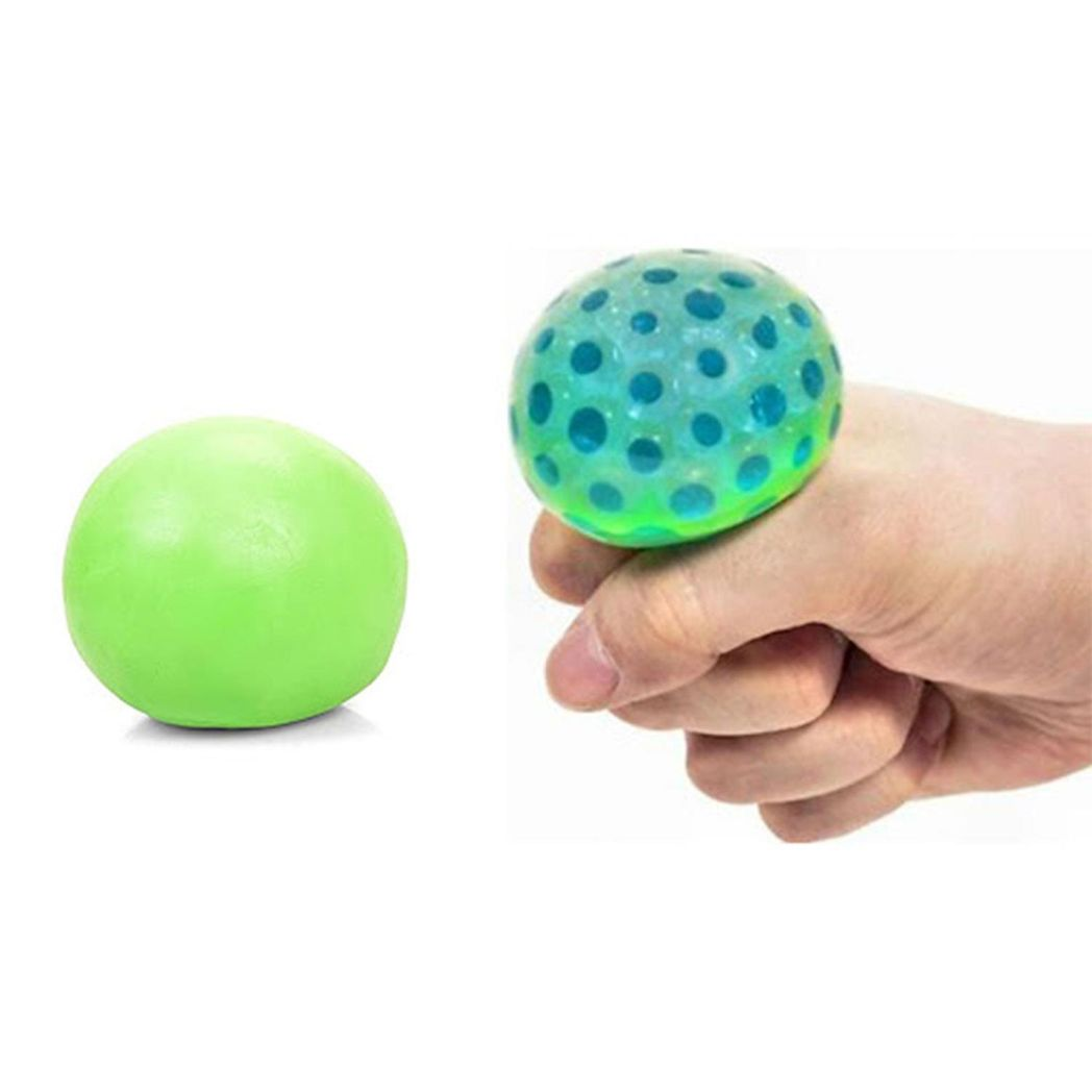 Tobar Squeezy Spawn Ball – Stretchy Squeeze Toy with Green Liquid and Hidden Beads, 6cm, Pack of 1