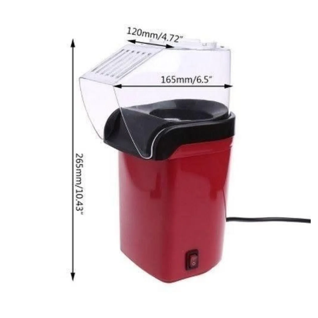 Domestic King 1200W Hot Air Popcorn Maker – Oil-Free Countertop Popcorn Machine, Model DK18049