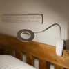 Native Lighting Clip-On Magnifier Lamp, 1.3X, Daylight LED – Dimmable, Rechargeable Gooseneck