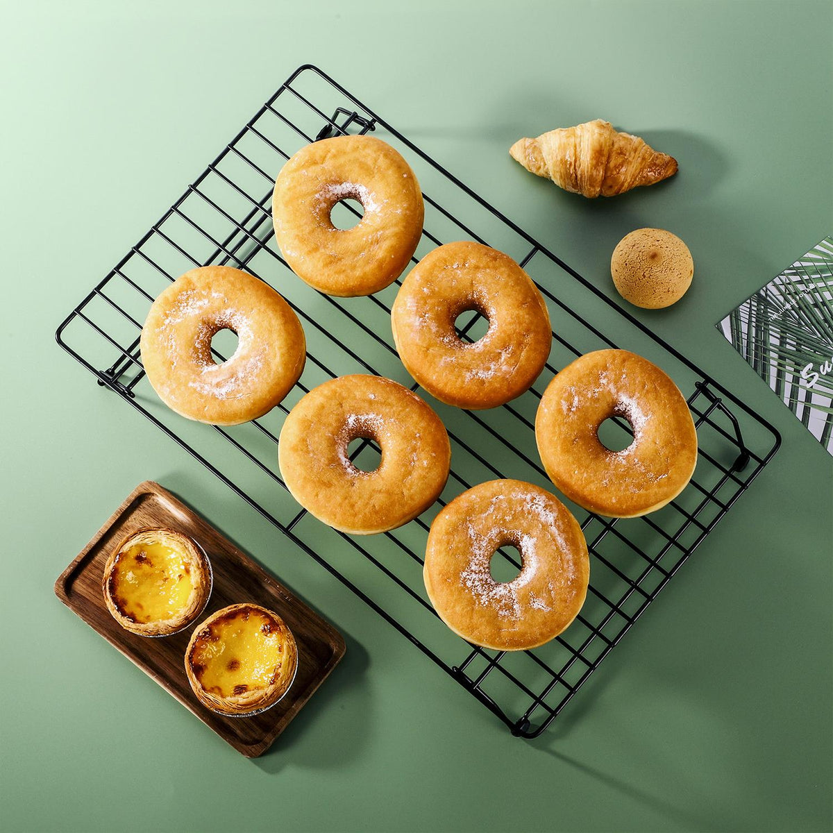 Vinsani 3 Tier Collapsible Cooling Rack – Non-Stick High-Carbon Steel Stackable Baking & Drying Rack