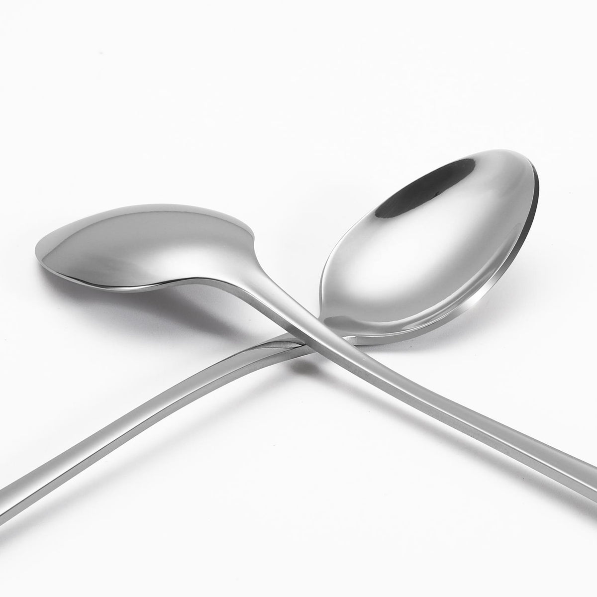 Vinsani 12-Piece Long Handle Latte Spoon Set in Mirror-Polished Stainless Steel – Elegant Cutlery for Home & Hospitality