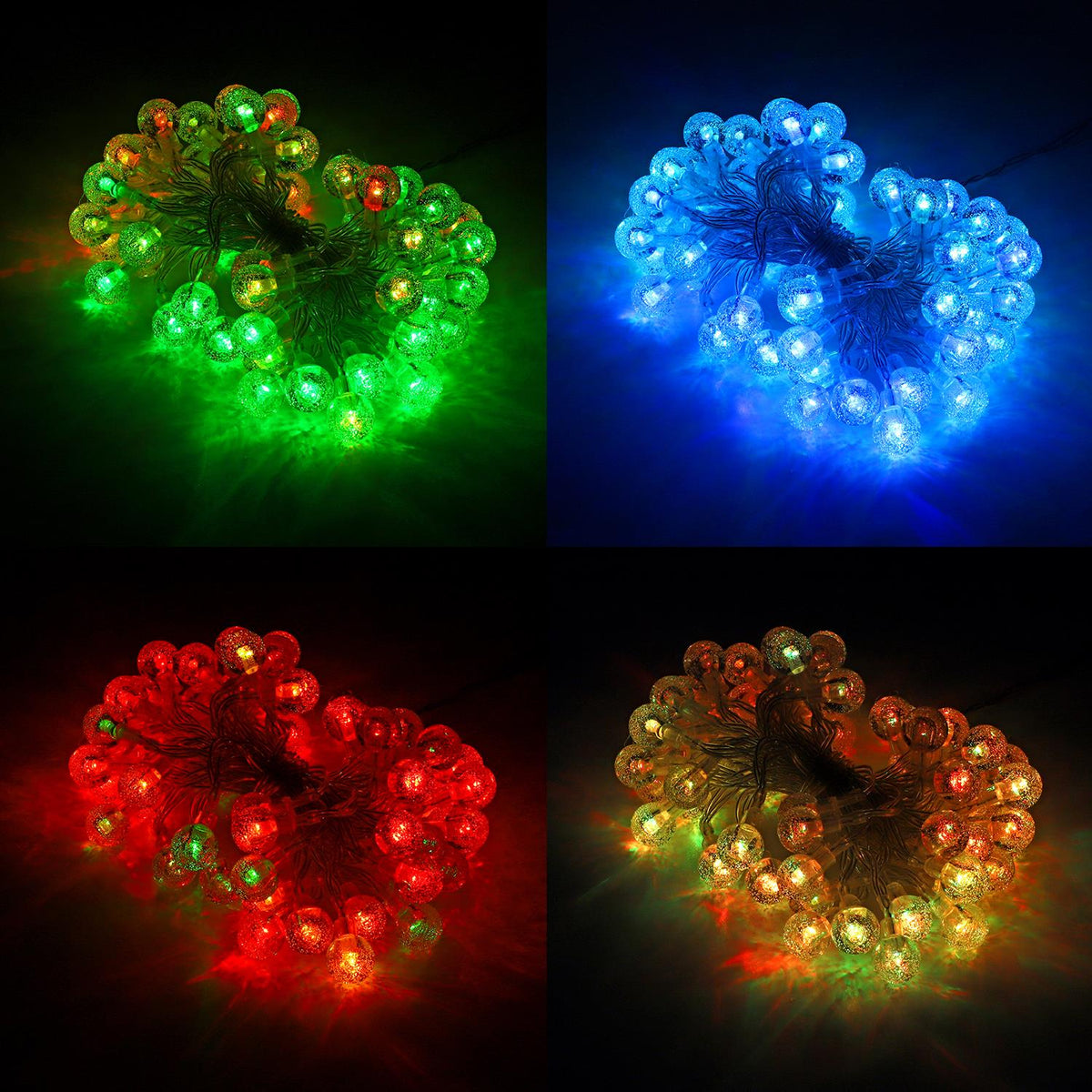 VINSANI 26ft Globe Fairy String Lights with 60 Warm LEDs – Indoor and Garden Party Decoration