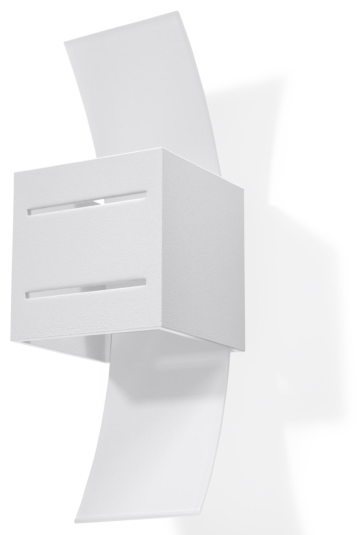 Loreto White Up/Down Square Wall Light, G9