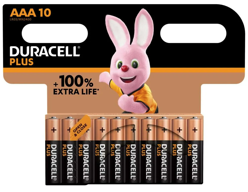Duracell Plus AAA batteries