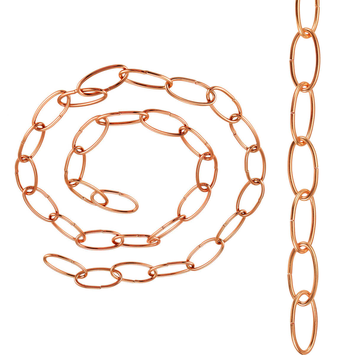LEDSON Light Chain for Ceiling Pendant Lights & Chandeliers, 32mm x 17mm Openable Links – Sold per Metre